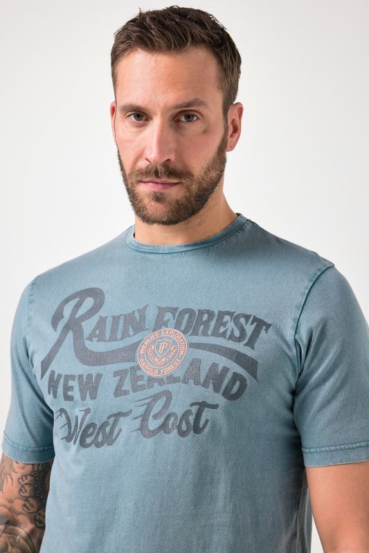 Риза ленена с принт