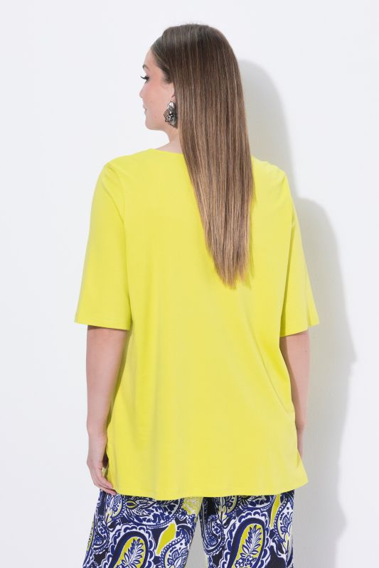 Printed Layered Mesh Blouse