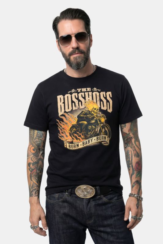 Тениска с щампа на групата Boss Hoss