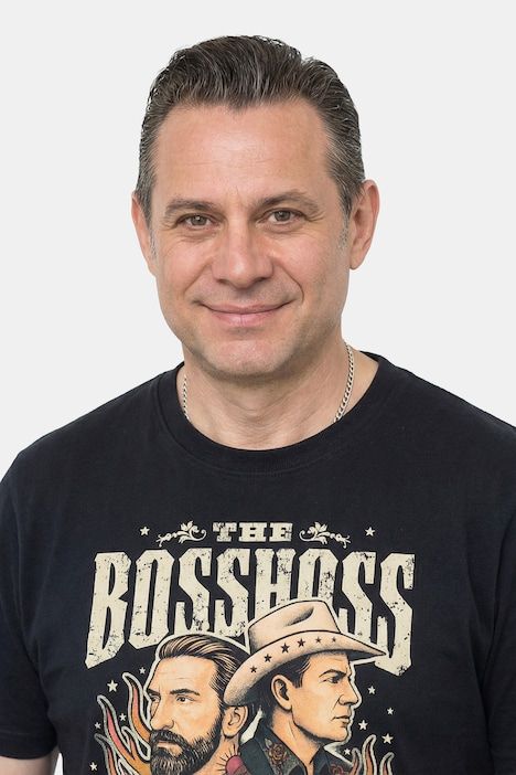 Тениска с надпис на групата Boss Hoss