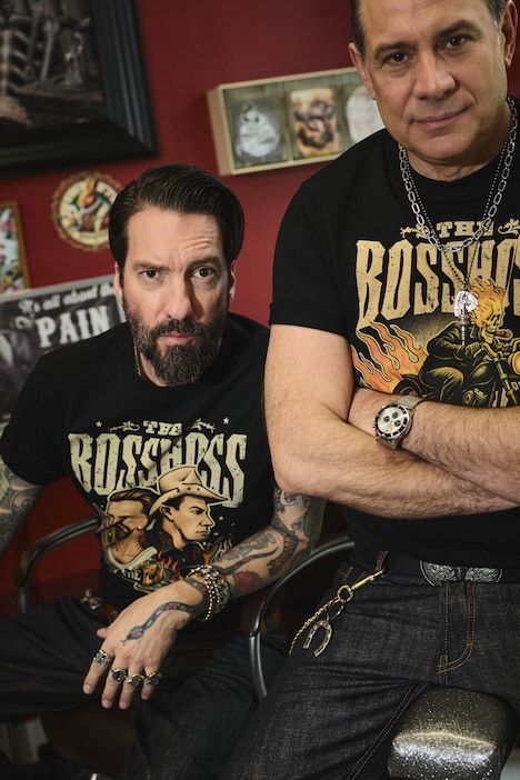 Тениска с надпис на групата Boss Hoss