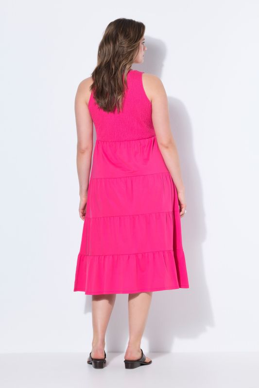 Sleeveless Flounce Panel Dress