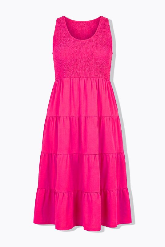 Sleeveless Flounce Panel Dress