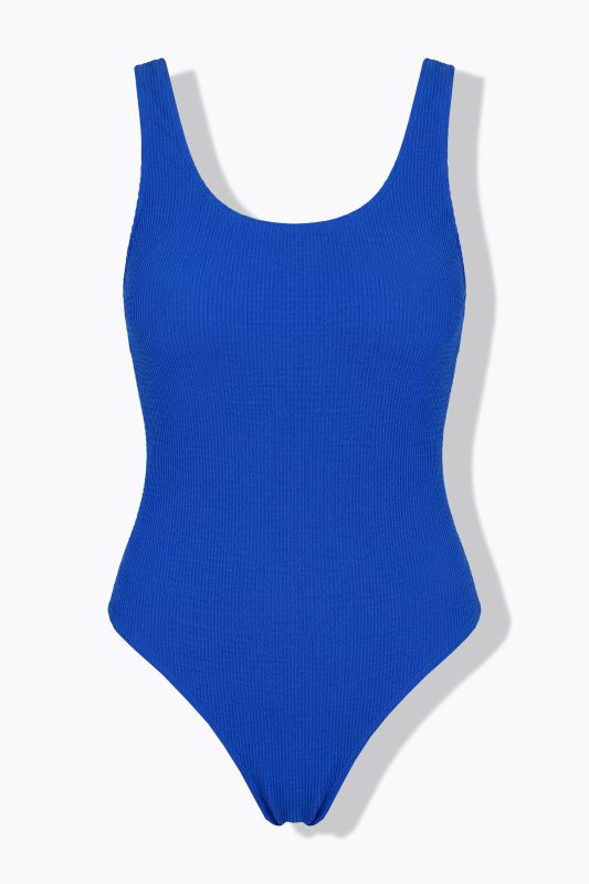 Textured One Piece Swimsuit