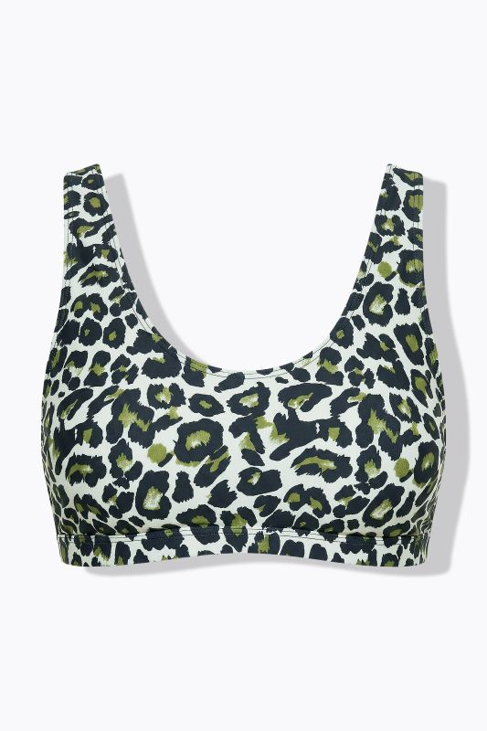 Leopard Print Bikini Top