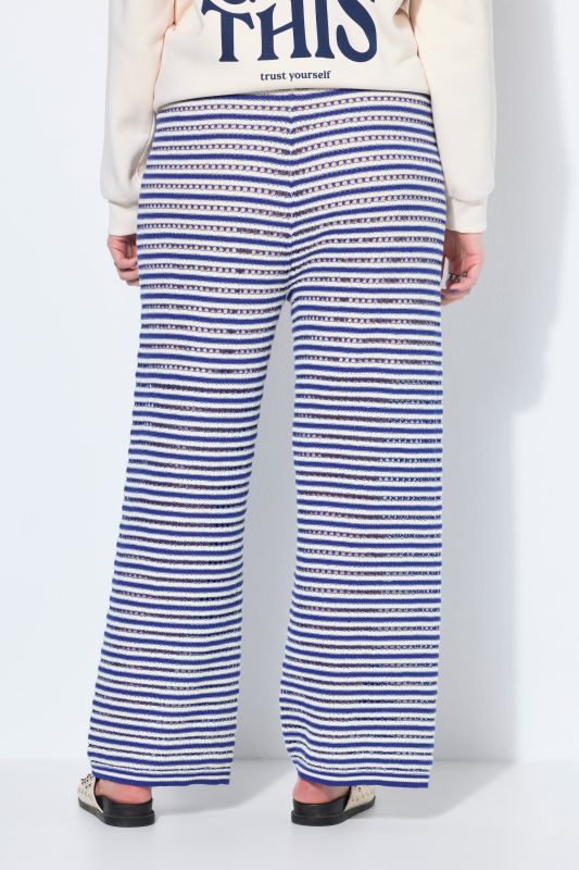 Openwork Stiped Pants