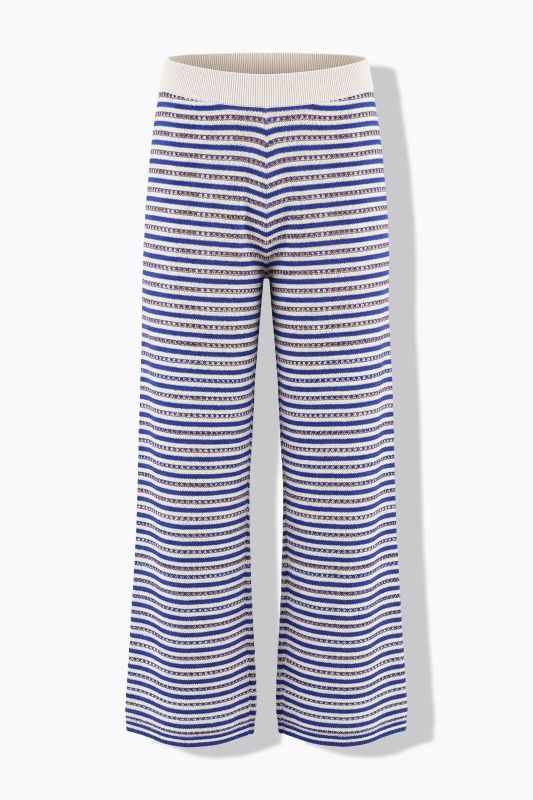 Openwork Stiped Pants