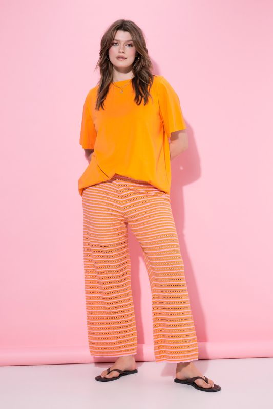 Openwork Stiped Pants