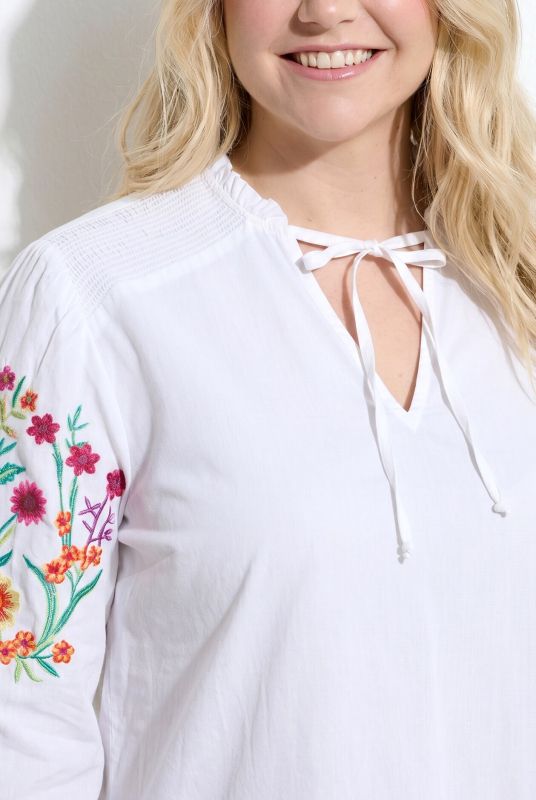 Floral Embroidered Blouse