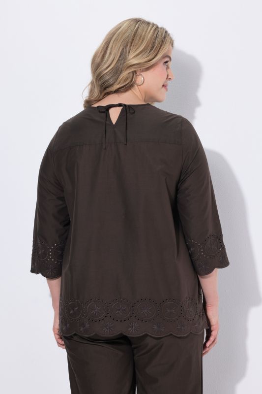 Eco Cotton Eyelet Embroidery Blouse