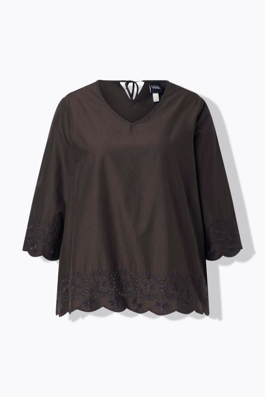 Eco Cotton Eyelet Embroidery Blouse