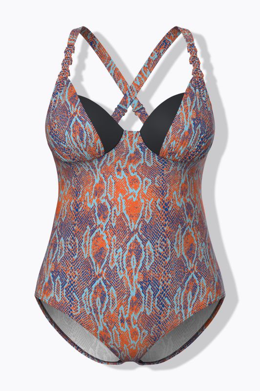 Snake Print Underwire Swimsuit