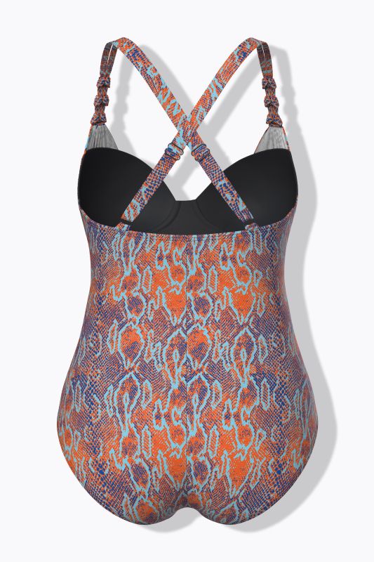Snake Print Underwire Swimsuit