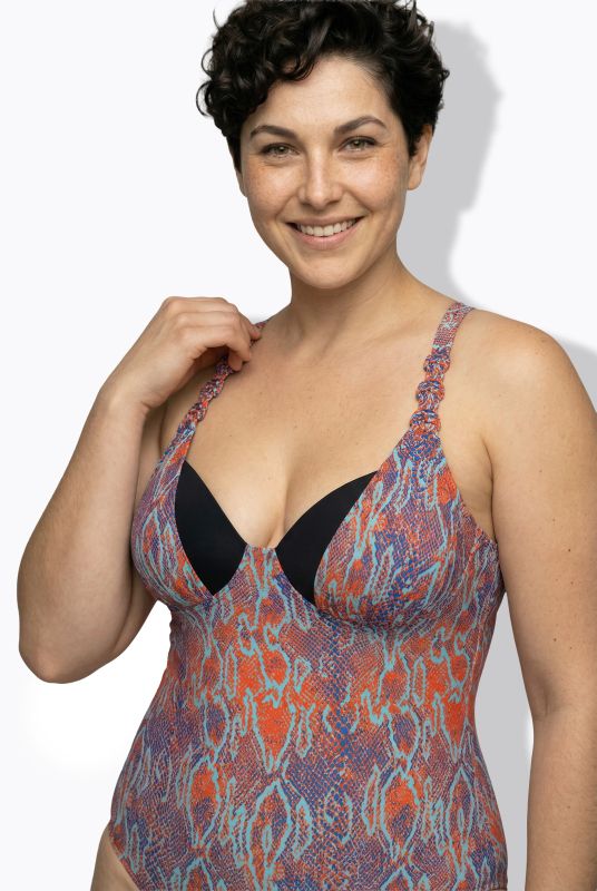 Snake Print Underwire Swimsuit