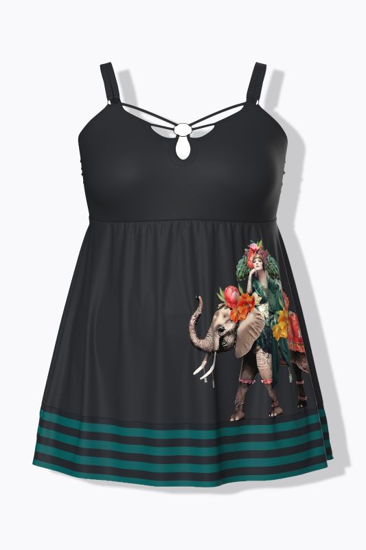 Elephant Queen Swim Dress