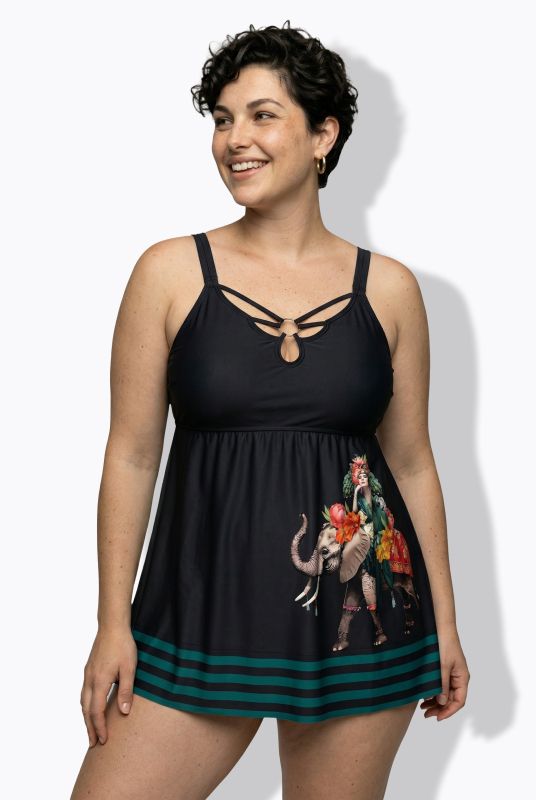 Elephant Queen Swim Dress