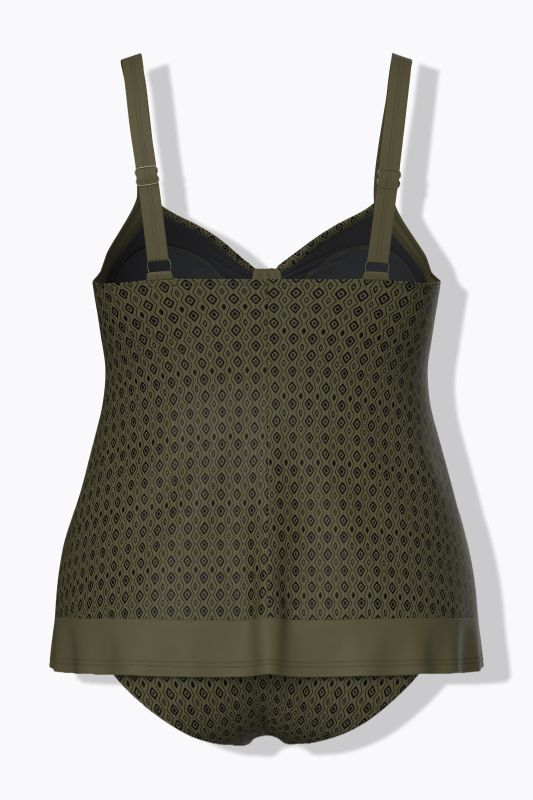 Geometric Print Tankini Set