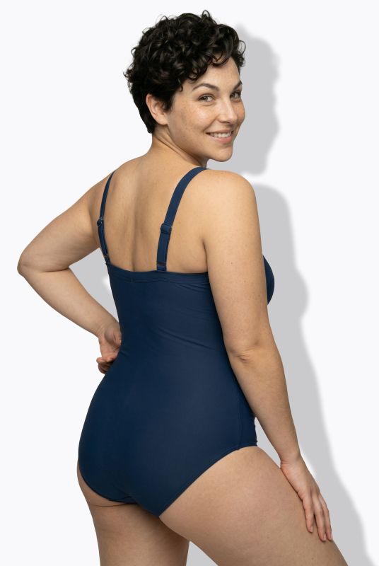 Tile Print Detail Swimsuit