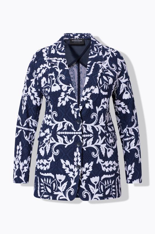Floral Damask Jacquard Blazer