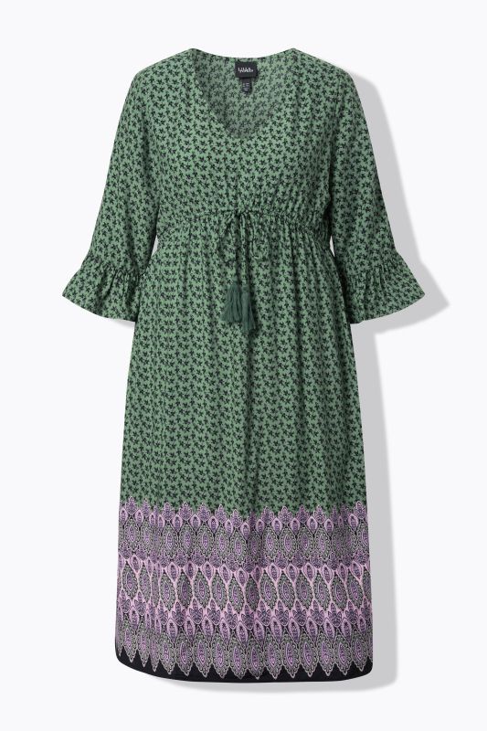 Mixed Geometric Print Dress