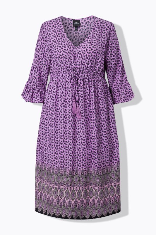 Mixed Geometric Print Dress