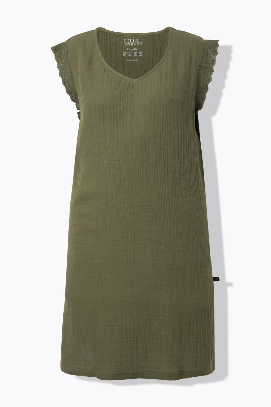 Muslin Lace Trim Nightgown