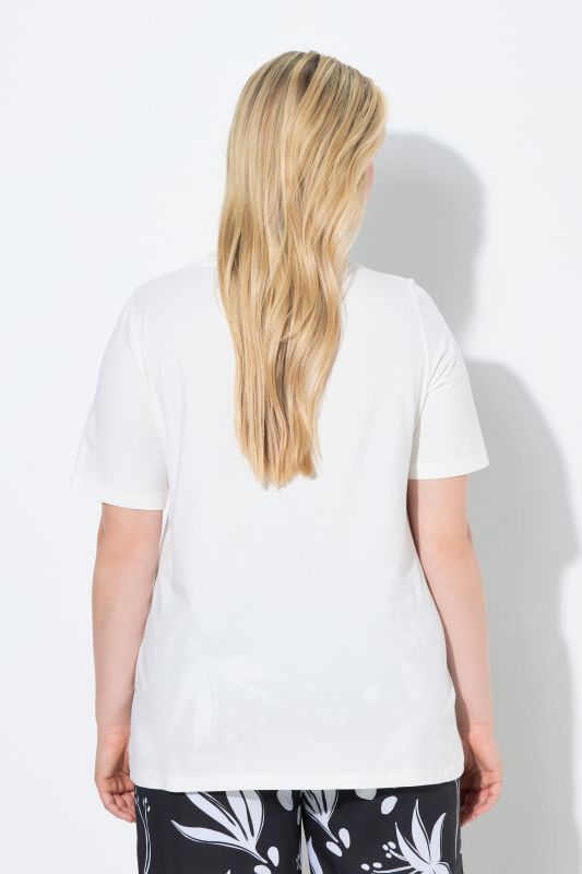 Beaded Floral Applique Tee