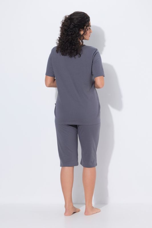 Satin Pocket Shortie Pajama Set