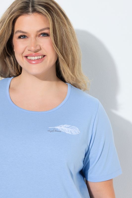Feather Print Capri Pajama Set