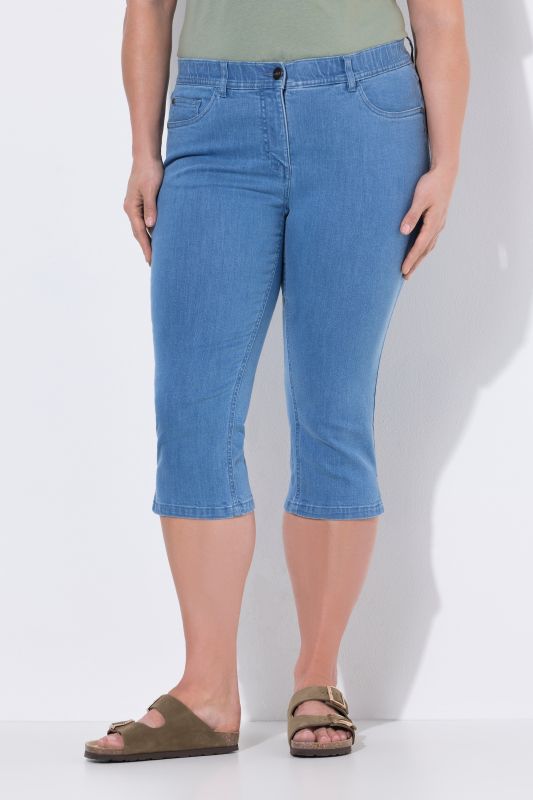 Eco Cotton Stretch Fit Denim Capris