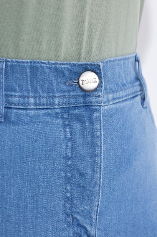 Eco Cotton Stretch Fit Denim Capris