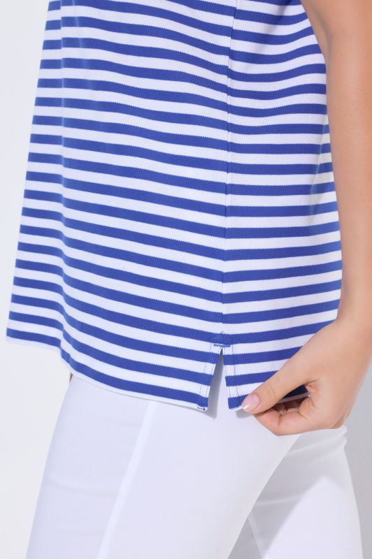 Striped Short Sleeve Pima Cotton Polo