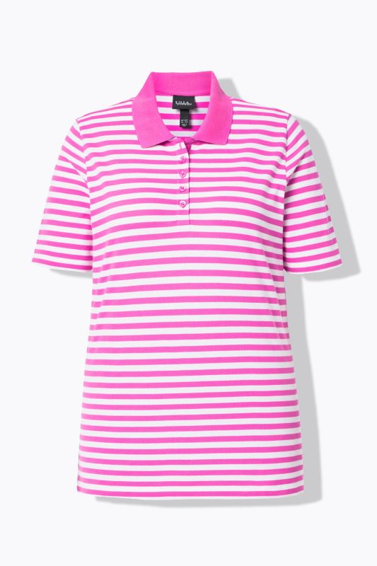 Striped Short Sleeve Pima Cotton Polo