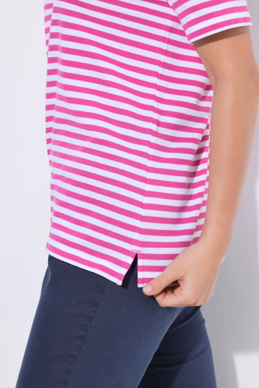 Striped Short Sleeve Pima Cotton Polo