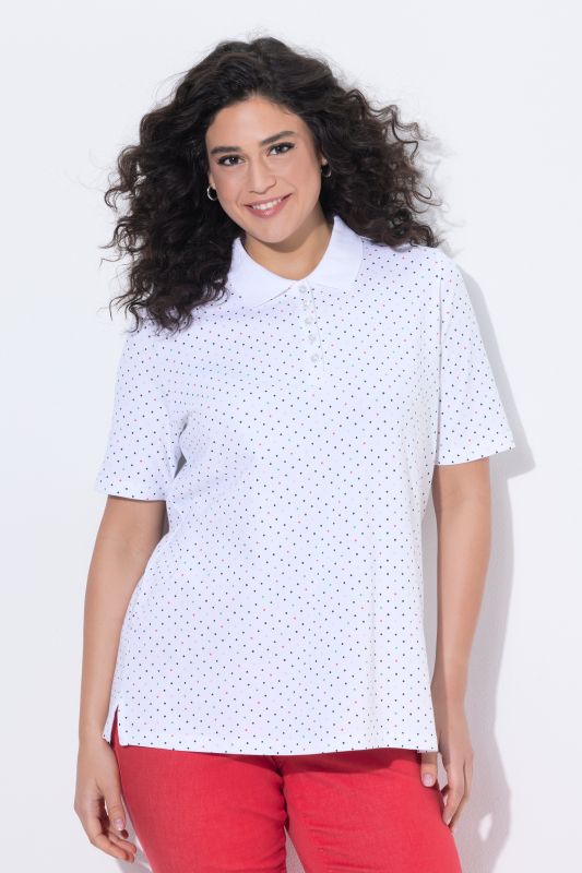 Polka Dot Short Sleeve Pima Cotton Polo