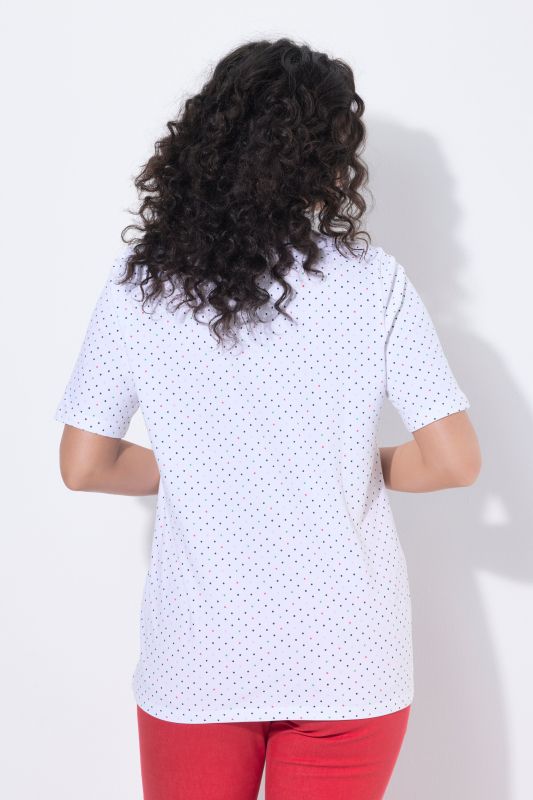 Polka Dot Short Sleeve Pima Cotton Polo