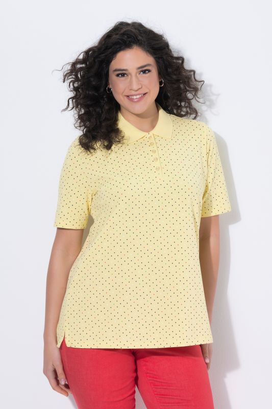 Polka Dot Short Sleeve Pima Cotton Polo