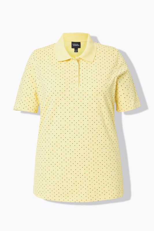 Polka Dot Short Sleeve Pima Cotton Polo