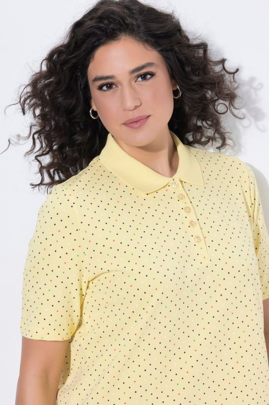 Polka Dot Short Sleeve Pima Cotton Polo