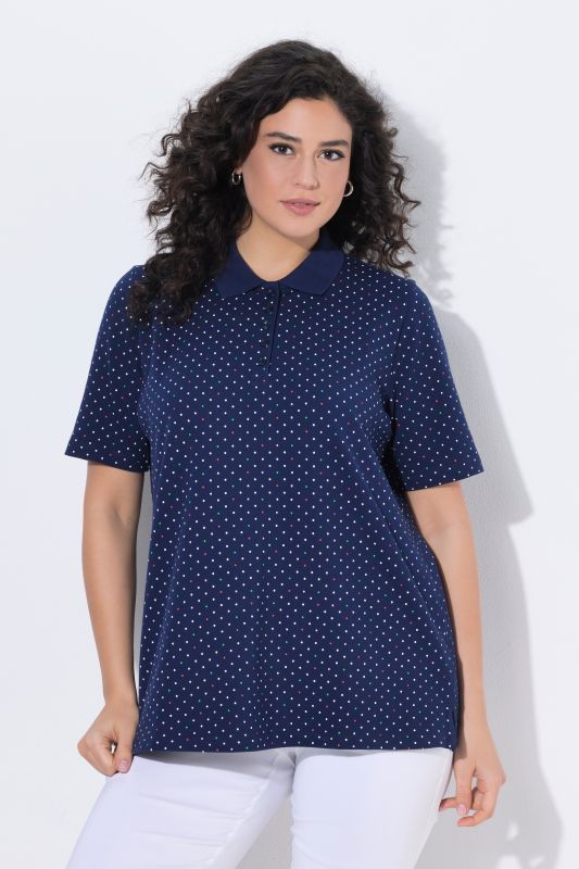 Polka Dot Short Sleeve Pima Cotton Polo
