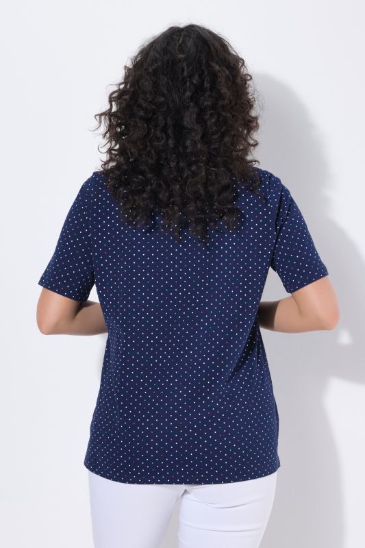 Polka Dot Short Sleeve Pima Cotton Polo