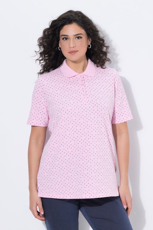 Polka Dot Short Sleeve Pima Cotton Polo