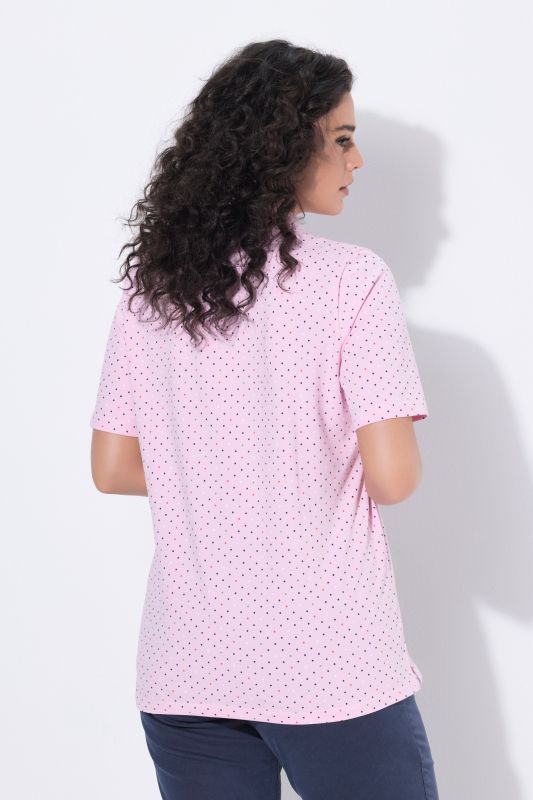 Polka Dot Short Sleeve Pima Cotton Polo