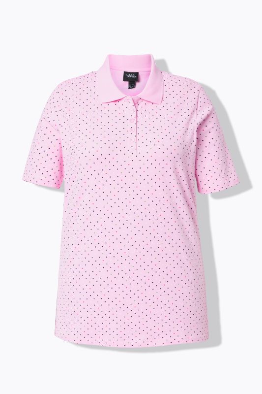 Polka Dot Short Sleeve Pima Cotton Polo