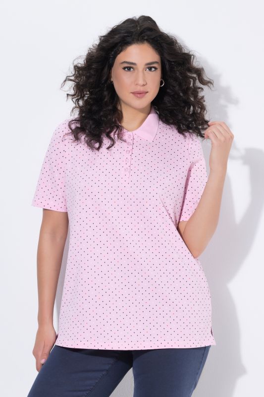 Polka Dot Short Sleeve Pima Cotton Polo