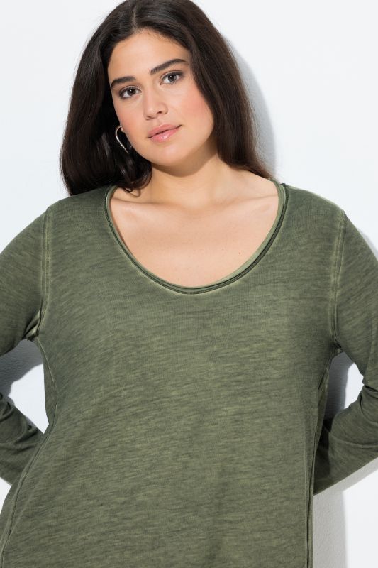 Long Sleeve Rolled Edge Tee