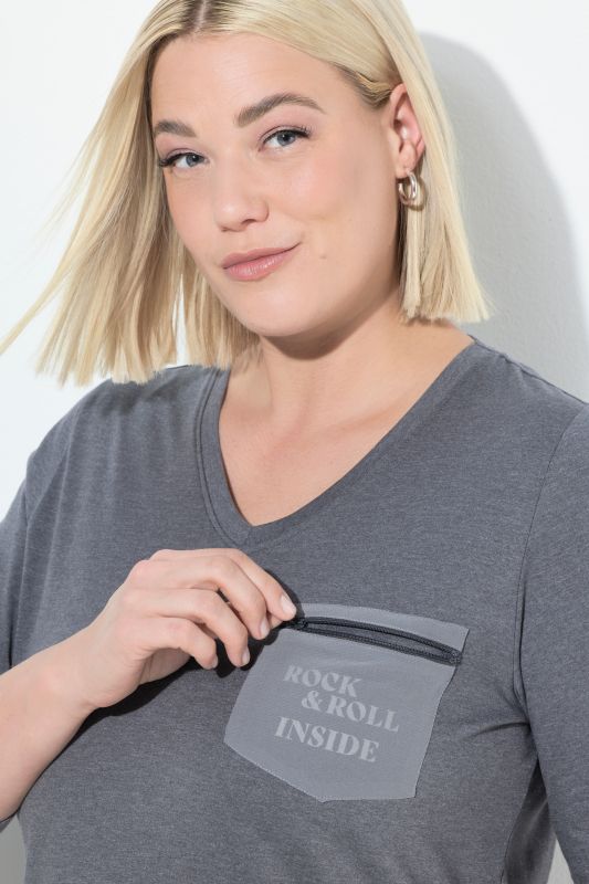 Statement Pocket 3/4 Sleeve Tee