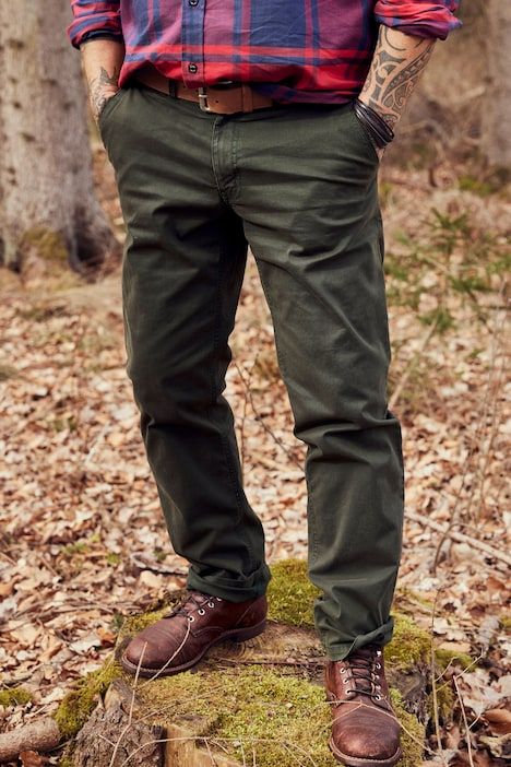 Chino trousers, stomach fit, FLEXNAMIC®, 4 pocket, regular fit
