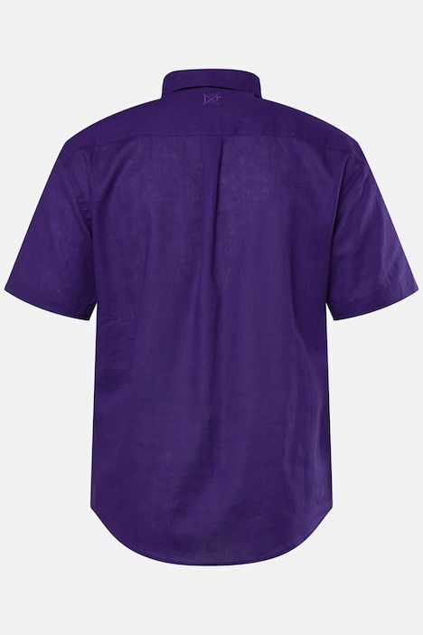 Short Sleeve Linen Blend Shirt