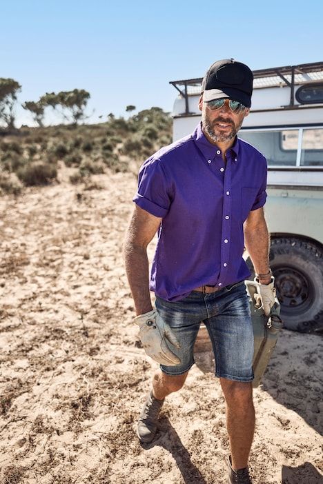Short Sleeve Linen Blend Shirt